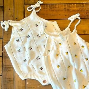 🍋🍒two cotton onesie